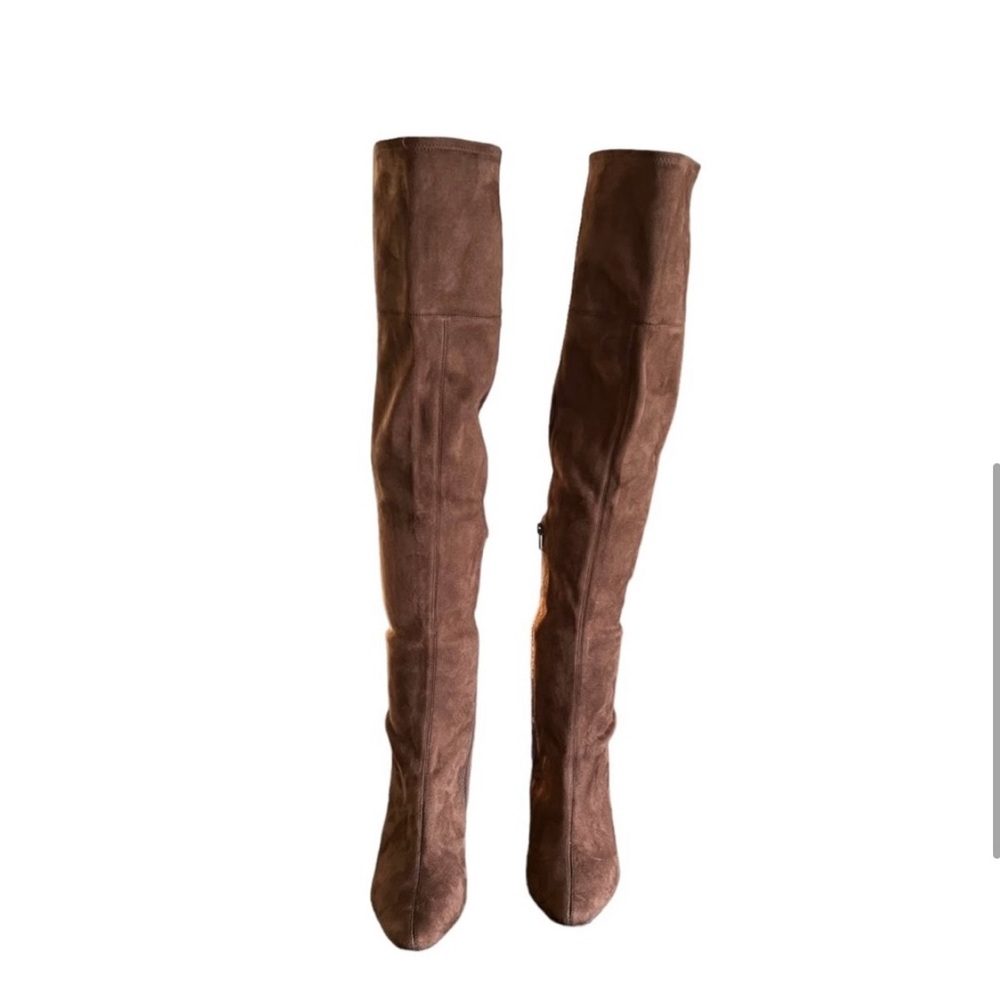 Jeffrey Campbell Women's Parisah Over The Knee Boots in Brown Suede Size 10